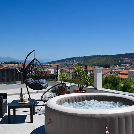 With Jacuzzi On Rooftop Trogir