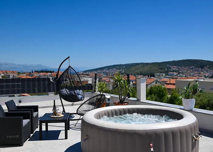 With Jacuzzi On Rooftop Trogir